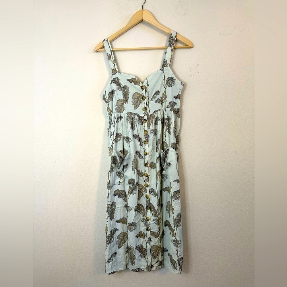 NWT Chaser Minty Palm Dress size S Chaser Revolve Beach Dress